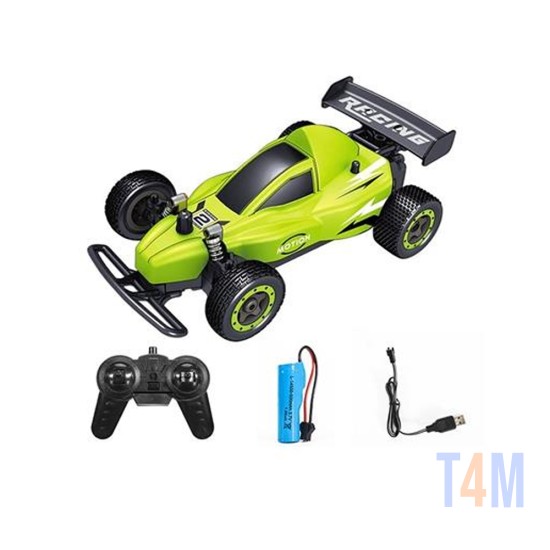 CARRO DE CORRIDA JJRC Q72B COM 5 CANAIS 2,4 GHZ VERDE